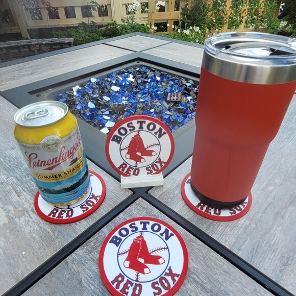 Boston Red Sox Coaster Set - 3D Printed - (Set of 4) - Picture 2 of 3